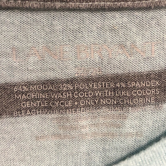 Lane Bryant Stripe Pocket Tee - Picture 3 of 4